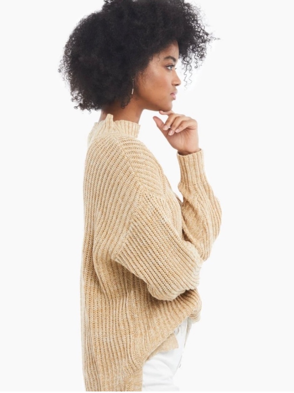 ABLE Rose Relaxed Sweater Tunic Organic Cotton size M NWT - Picture 2 of 11